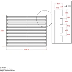 Best Plus TOKYO HEGN THERMOWOOD® GYLDENBRUN 180 X 140 CM