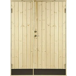 Discount Plus VIBO UDHUSDØRE DOBBELT UDHUSDØR 105 X 1278 X 1878 MM HØJRE