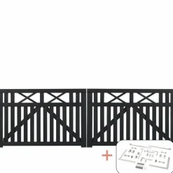 Clearance Plus VINESSE LÅGE FUNGICIDBEHANDLET OG GRUNDMALET SORT 300 X 98 CM