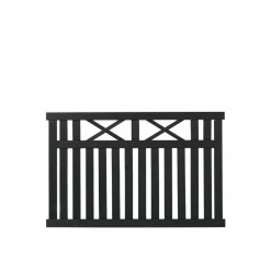 New Plus VINESSE TRÆHEGN FUNGICIDBEHANDLET OG GRUNDMALET SORT 150 X 96 CM