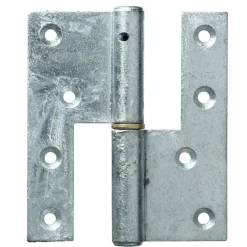 Outlet PN beslag VINDUES- OG DØRHÆNGSEL 123X45 MM VENSTRE VARMFORZINKET 1 STK