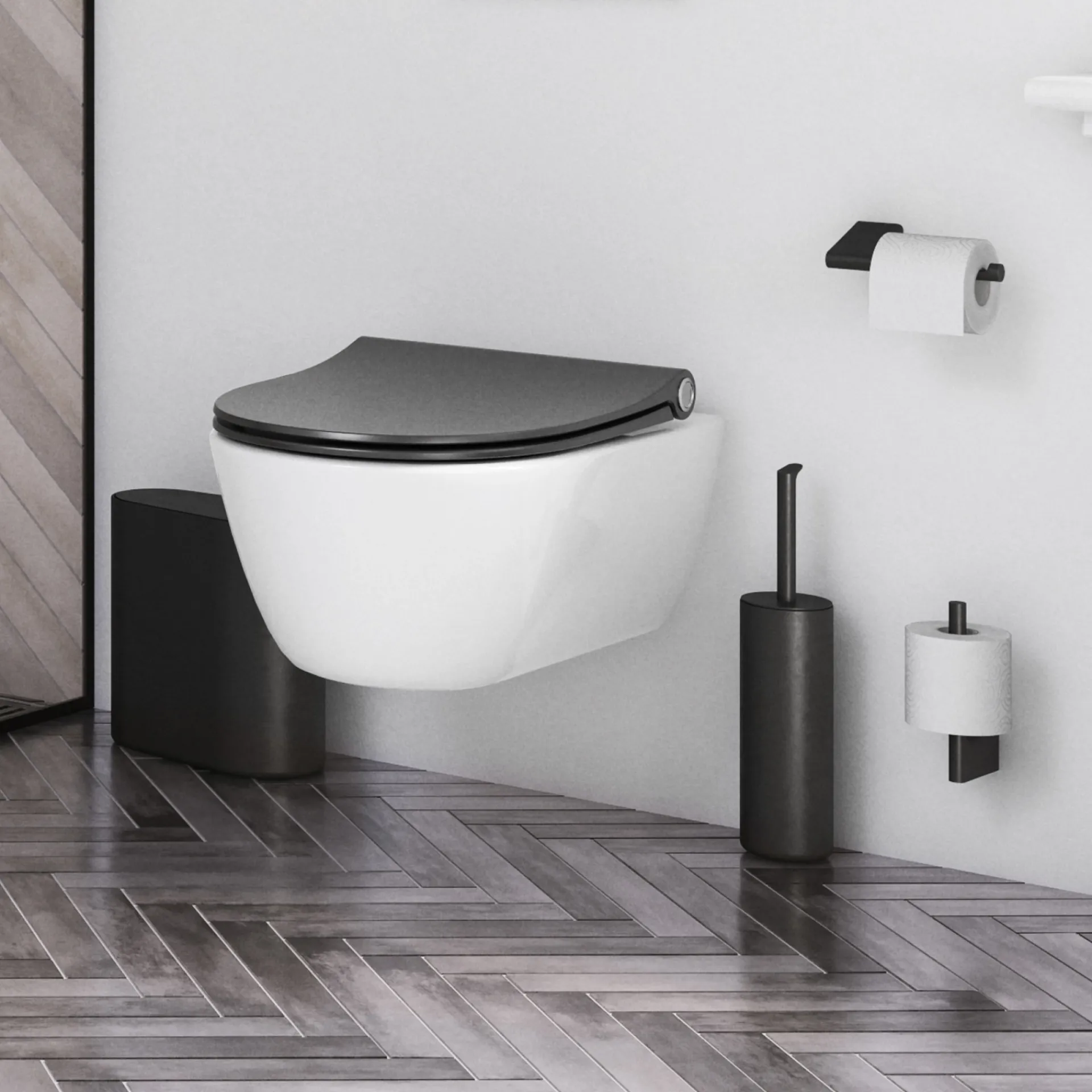 Outlet Pressalit STYLE TOILETBØRSTE MAT SORT