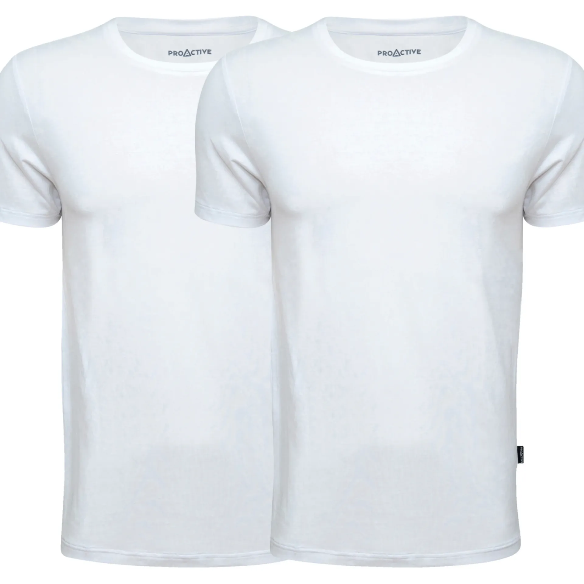 Best ProActive BAMBUS 466-02-01 - 2-PAK T-SHIRT L HVID