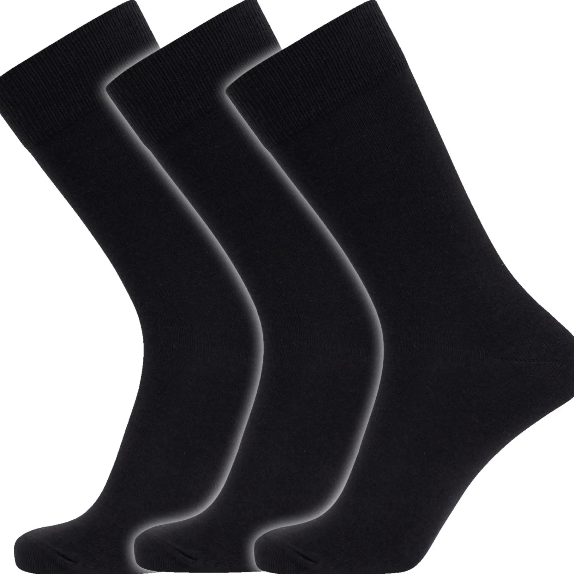 Hot ProActive SPORT 451-75-09, 3-PAK STRØMPE SORT 40-46