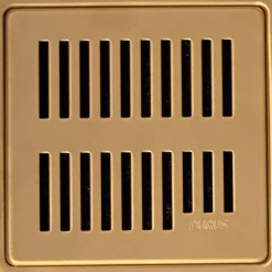 Clearance Purus RIB, MESSING AFLØBSRIST 154 X 154 MM