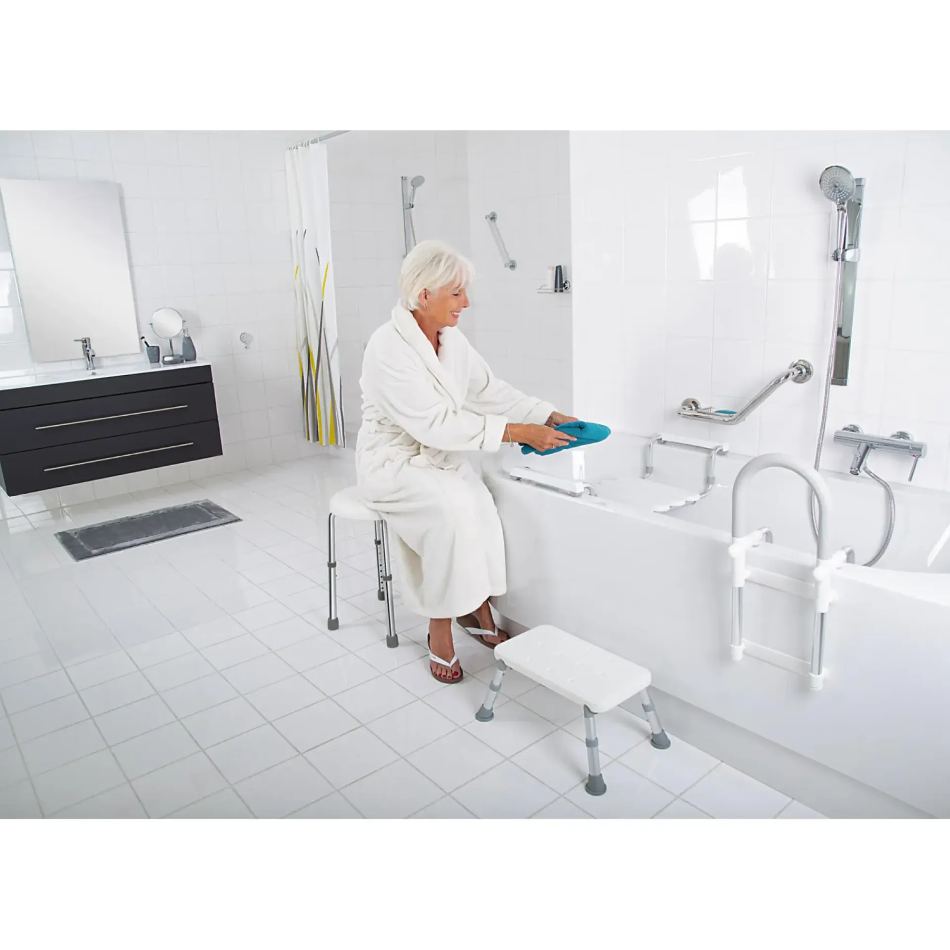 Ridder Assistent HVID BADTABURET