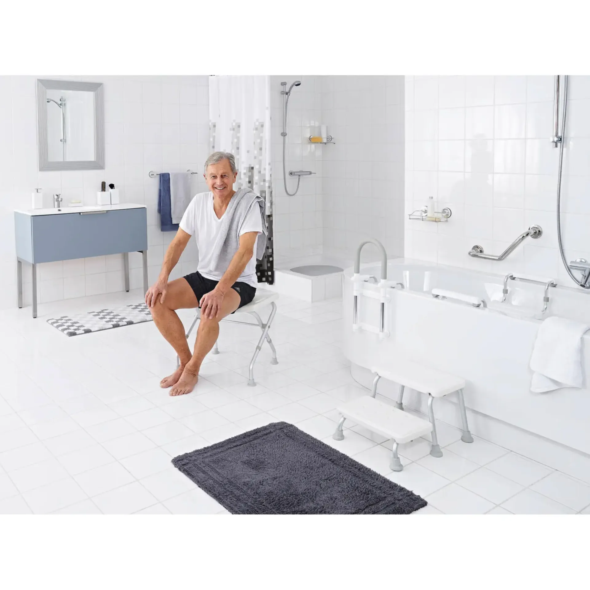 Hot Ridder Assistent HVID BADSKAMMEL
