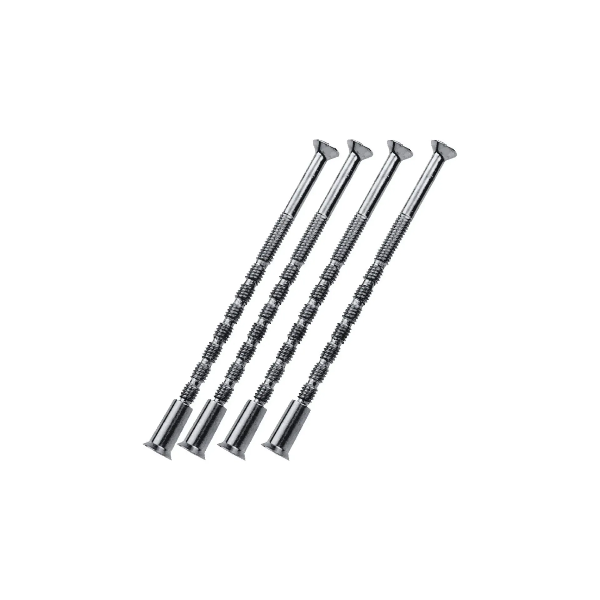 Outlet Ruko CYLINDERSKRUE 4X75 MM GLANSFORZINKET STÅL 4 STK