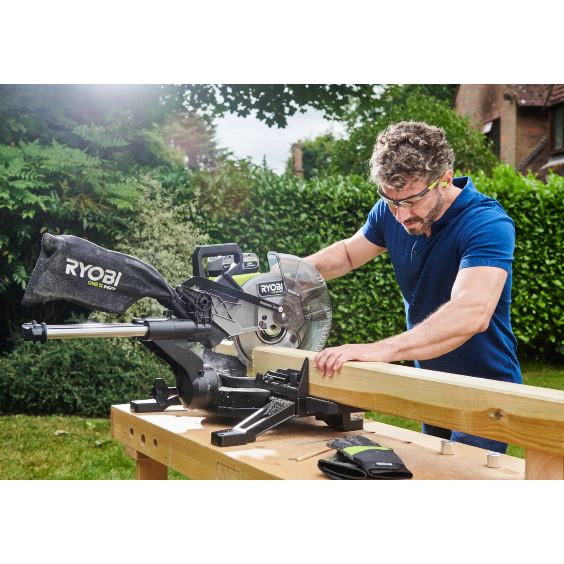 Best Ryobi KAP-/GERINGSSAV AKKU 18 V 254MM UDEN BATTERI OG LADER