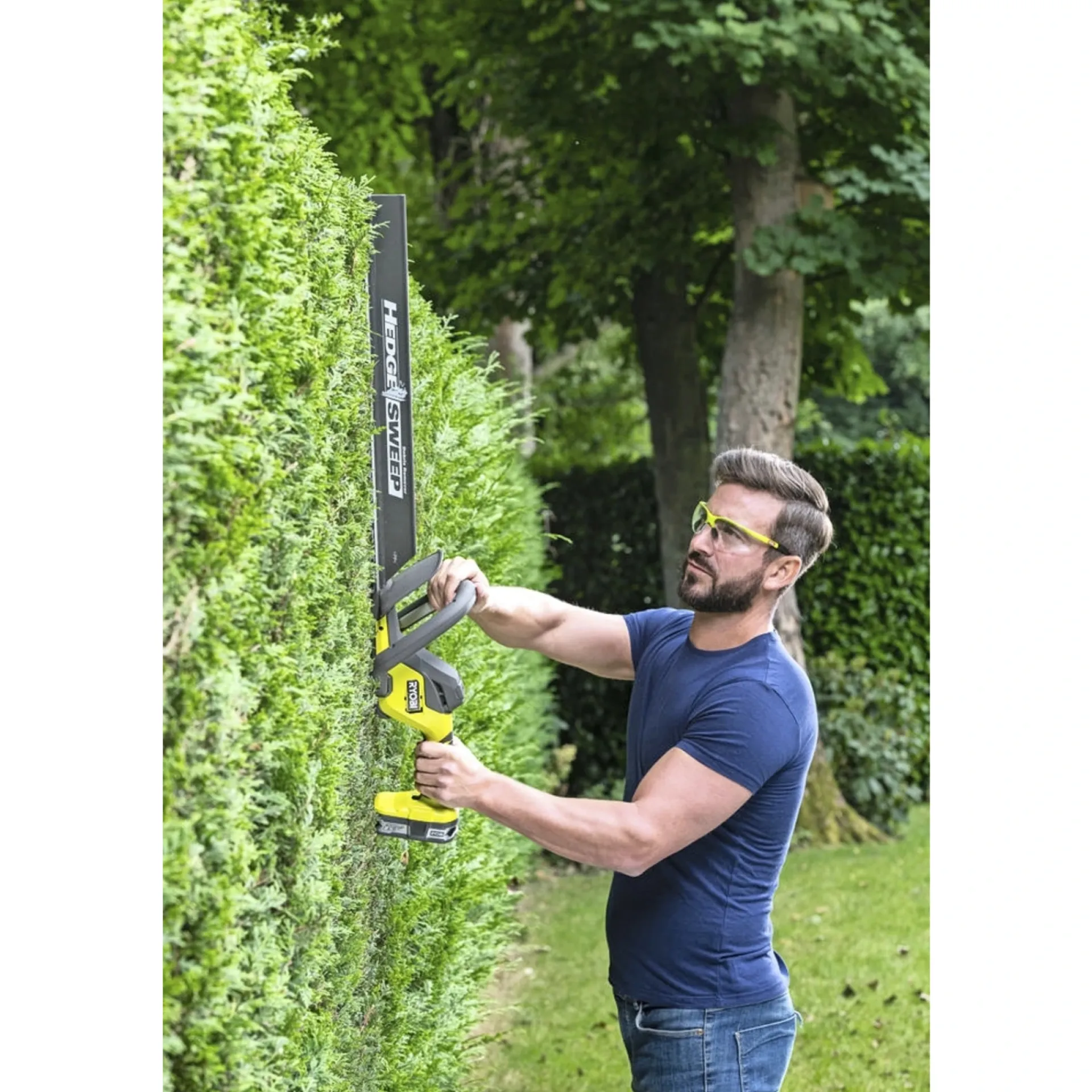 Online Ryobi ONE+ RY18LT18HTA-120 GRÆSTRIMMER/HÆKKEKLIPPER/BATTERISÆT