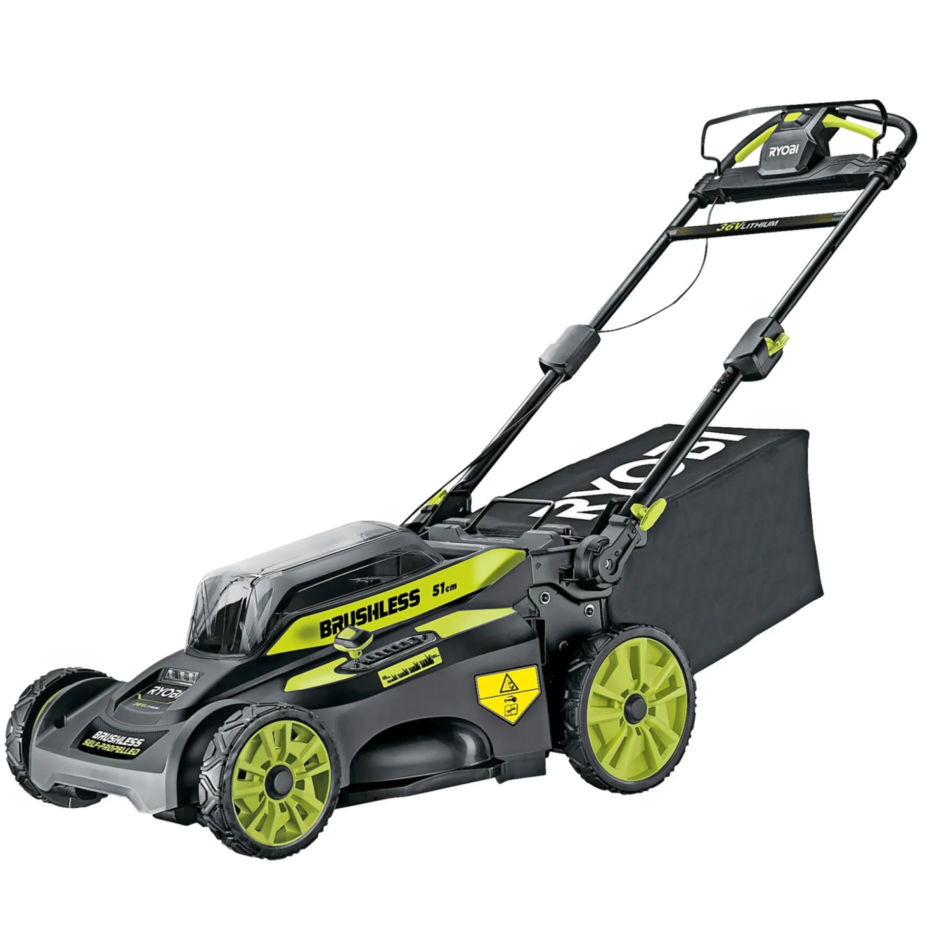 New Ryobi RY36LMX51A160 PLÆNEKLIPPER AKKU 36V MED BATTERI OG LADER