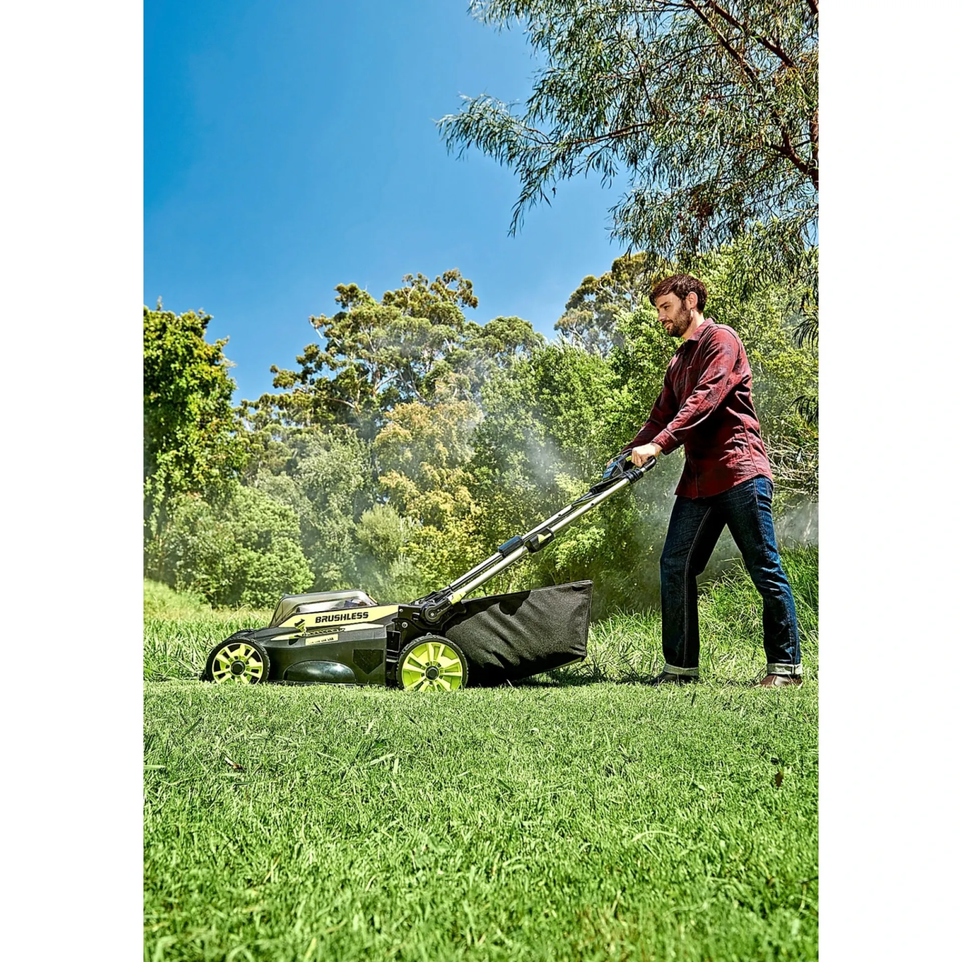 New Ryobi RY36LMX51A160 PLÆNEKLIPPER AKKU 36V MED BATTERI OG LADER
