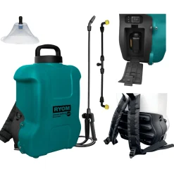 New Ryom BATTERIDREVET TRYKSPRØJTE 18,0V - 10L