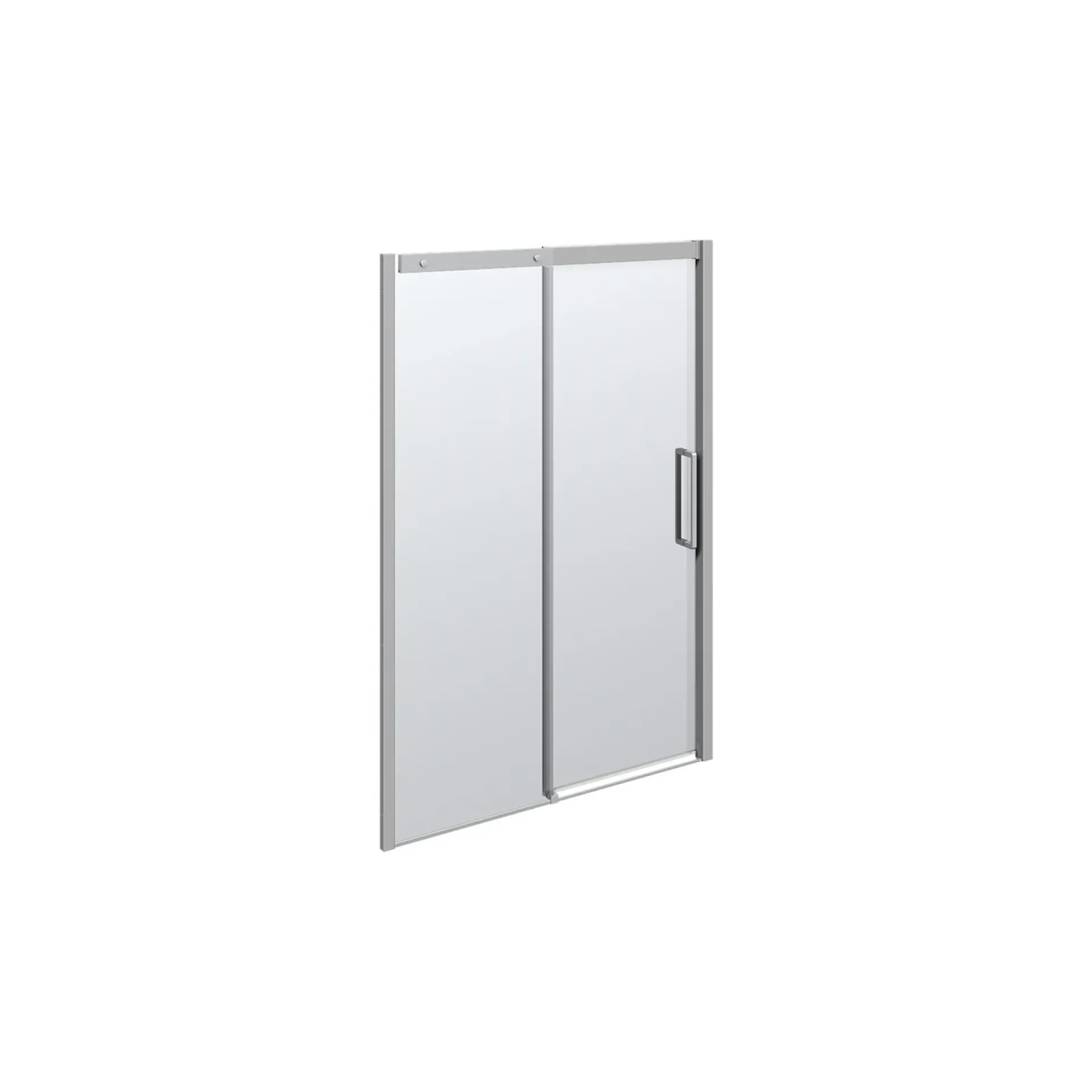 Clearance Scanbad CLASSIC SKYDEDØR KROM/KLAR 140 X 200 X 10 CM