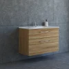Outlet Scanbad DELTA KARAT BADMØBEL VARM EG 2 SKUFFER 101 CM