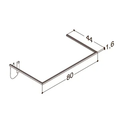 New Scanbad DELTA L80 CM D 44 CM LYSRAMME
