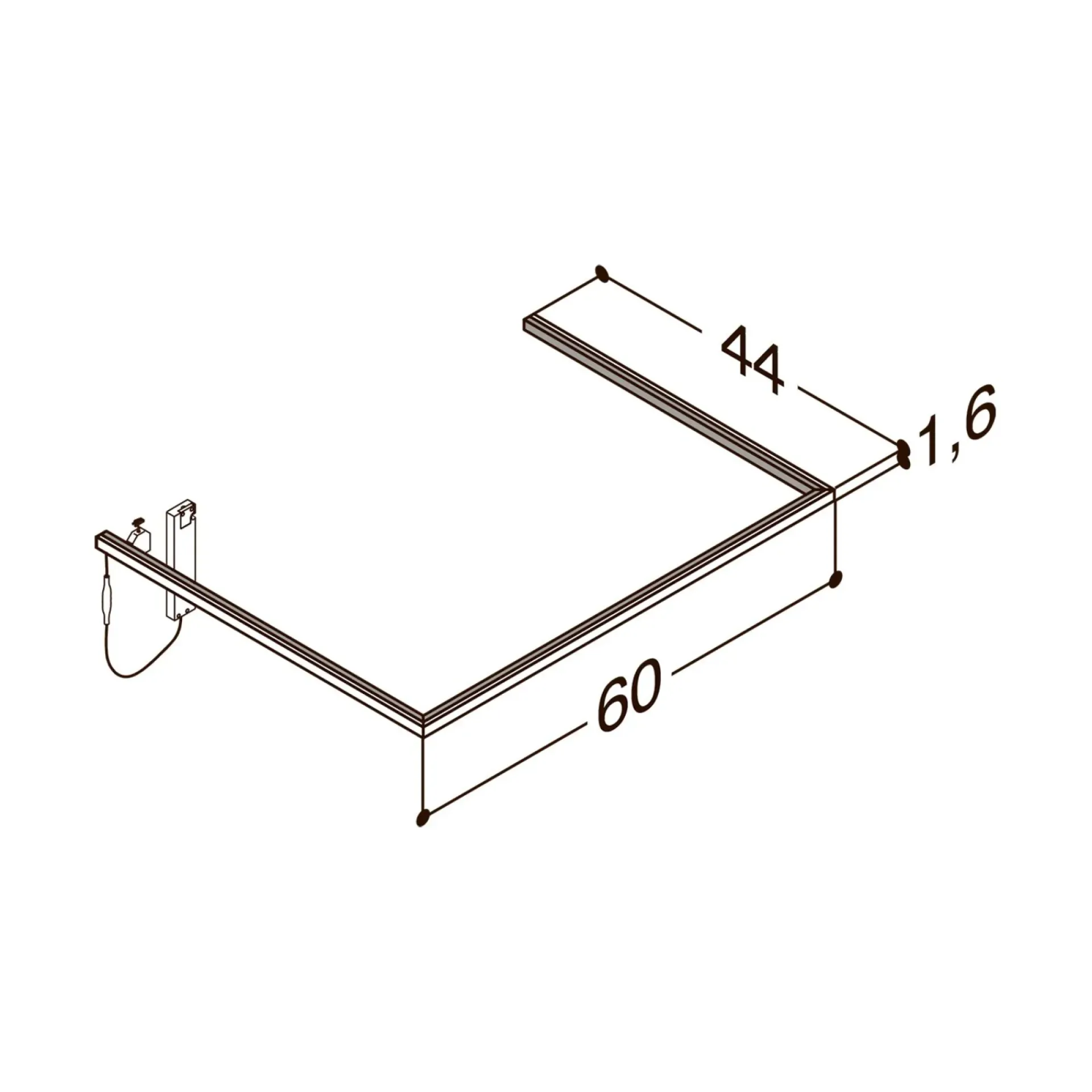New Scanbad DELTA L60 CM D44 CM LYSRAMME