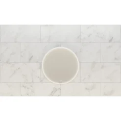 Outlet Scanbad DELTA RAMMESPEJL MED LYSSTYRING Ø75 CM HVID