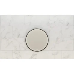 Outlet Scanbad DELTA RAMMESPEJL MED LYSSTYRING Ø75 CM SORT