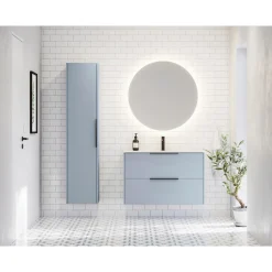 Clearance Scanbad DELTA SPEJL M/ LYS UDEN LYSSTYRING Ø90 CM
