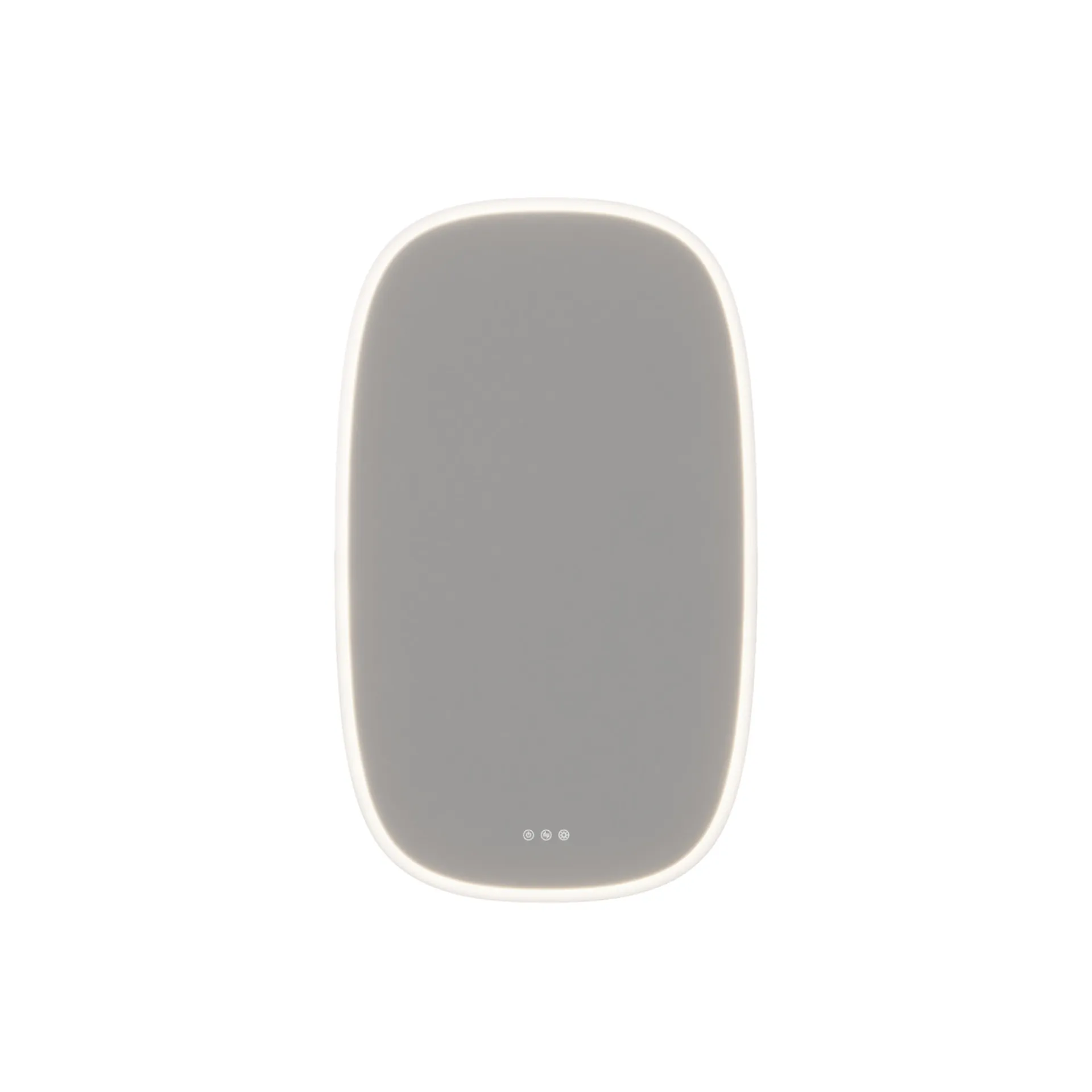 Clearance Scanbad DELTA SQUIRCLE SPEJL M/ LYS MED LYSSTYRING 100 X 60 CM