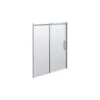 Discount Scanbad DELUXE SKYDEDØR KROM/KLAR 160 X 200 X 10 CM