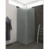 Hot Scanbad FLEXI MAT ALU PROFIL, 1 STK. BRUSEDØR 79 CM FROSTET GLAS
