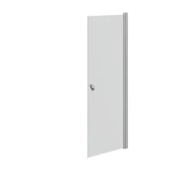 Outlet Scanbad FLEXI MAT ALU PROFIL, 1 STK. BRUSEDØR 69 CM FROSTET GLAS