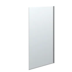 Outlet Scanbad FLEXI MAT ALU PROFIL, 1 STK. FAST BRUSEVÆG KLAR GLAS 99 CM