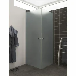 Sale Scanbad FLEXI MAT ALU PROFIL, 1 STK. BRUSEDØR 89 CM FROSTET GLAS