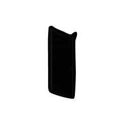 Clearance Scanbad FLEXI MAT ALU PROFIL, 1 STK. BRUSEDØR 64 CM KLART GLAS