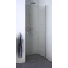 Hot Scanbad FLEXI MAT ALU PROFIL, 1 STK. BRUSEDØR KLAR GLAS 89 CM