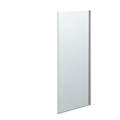 Clearance Scanbad FLEXI MAT ALU PROFIL, 1 STK. FAST BRUSEVÆG KLAR GLAS 79 CM