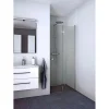 Hot Scanbad FLEXI MAT ALU PROFIL, 1 STK. FOLDEDØR KLAR GLAS 89 CM