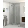 Sale Scanbad FLEXI MAT ALU PROFIL, 1 STK. FOLDEDØR KLAR GLAS 69 CM