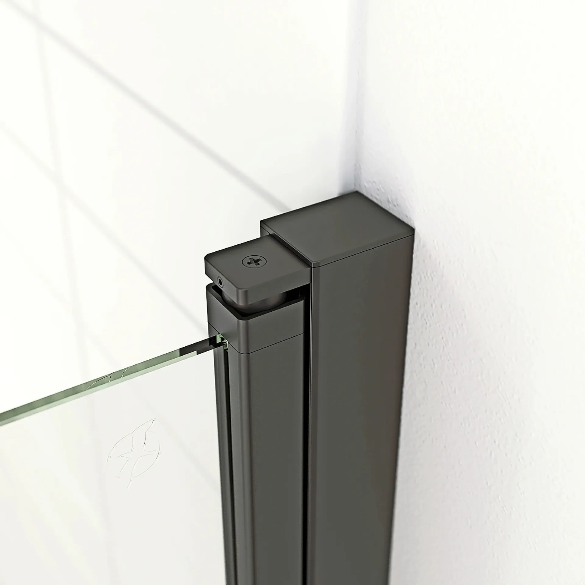 Sale Scanbad FLEXI SORT PROFIL, 1 STK. FOLDEDØR KLAR GLAS 89 CM