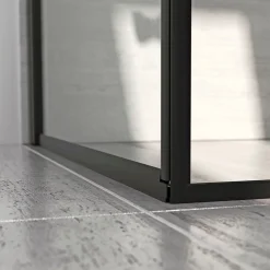 Clearance Scanbad FLEXI SORT PROFIL, 1 STK. BRUSEDØR 74 CM KLART GLAS