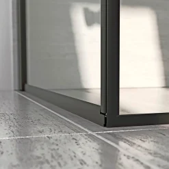 Sale Scanbad FLEXI SORT PROFIL, 1 STK. FOLDEDØR KLAR GLAS 79 CM