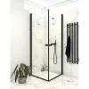 Outlet Scanbad FLEXI SORT PROFIL, 1 STK. BRUSEDØR KLAR GLAS 69 CM