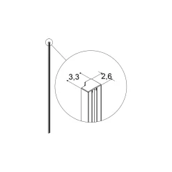 Discount Scanbad MATCH VÆGPROFIL 2,6 CM