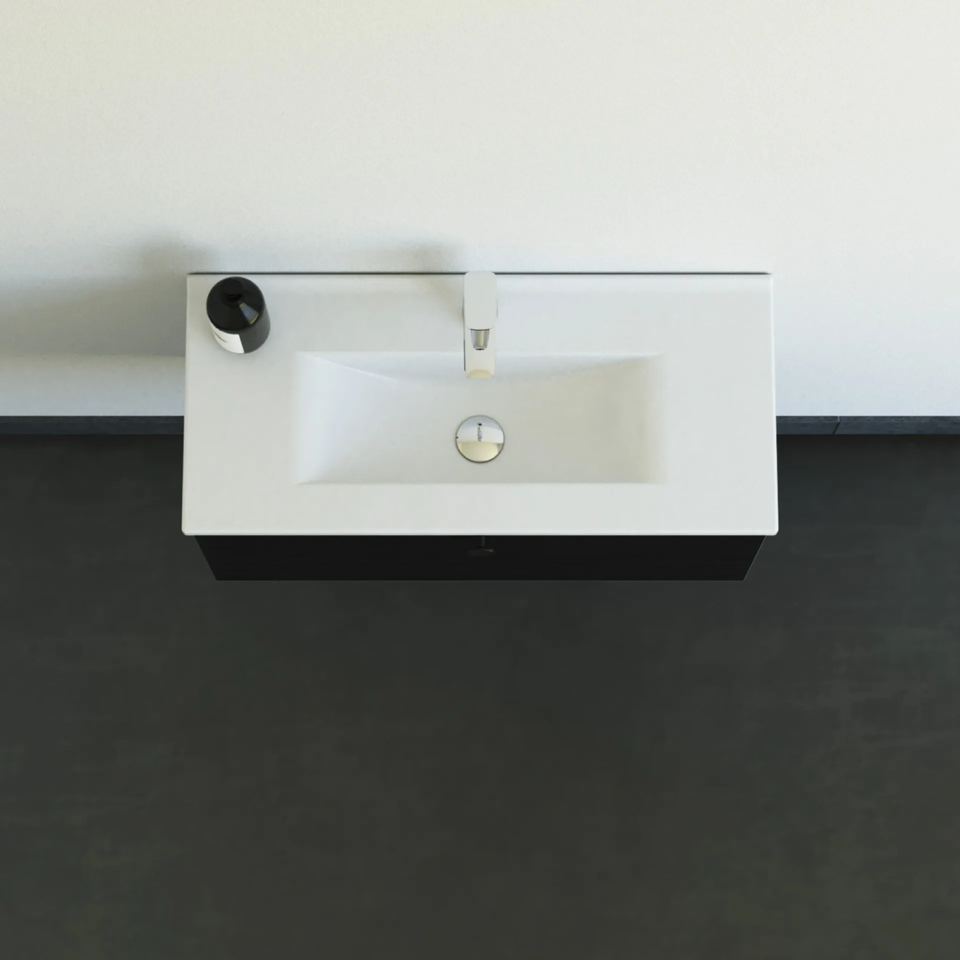 Clearance Scanbad MULTO AMBER BADMØBEL SORT 1 LÅGE 81 CM
