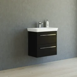 Clearance Scanbad MULTO LOTTO BADMØBEL SORT MED METALSKUFFER 65 CM