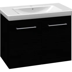 Outlet Scanbad MULTO LOTTO XL BADMØBEL SORT 2 LÅGER 85 CM