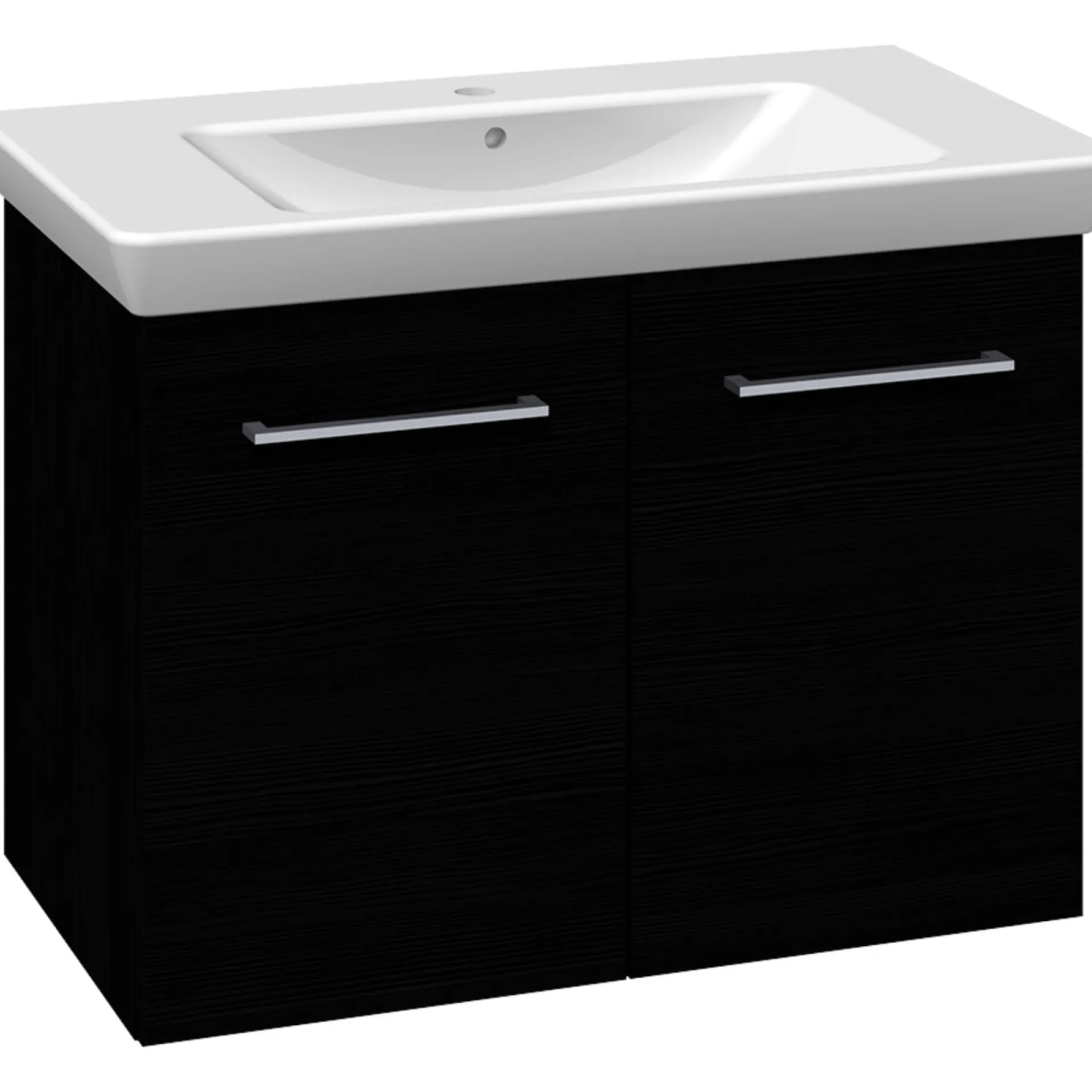 Outlet Scanbad MULTO LOTTO XL BADMØBEL SORT 2 LÅGER 85 CM