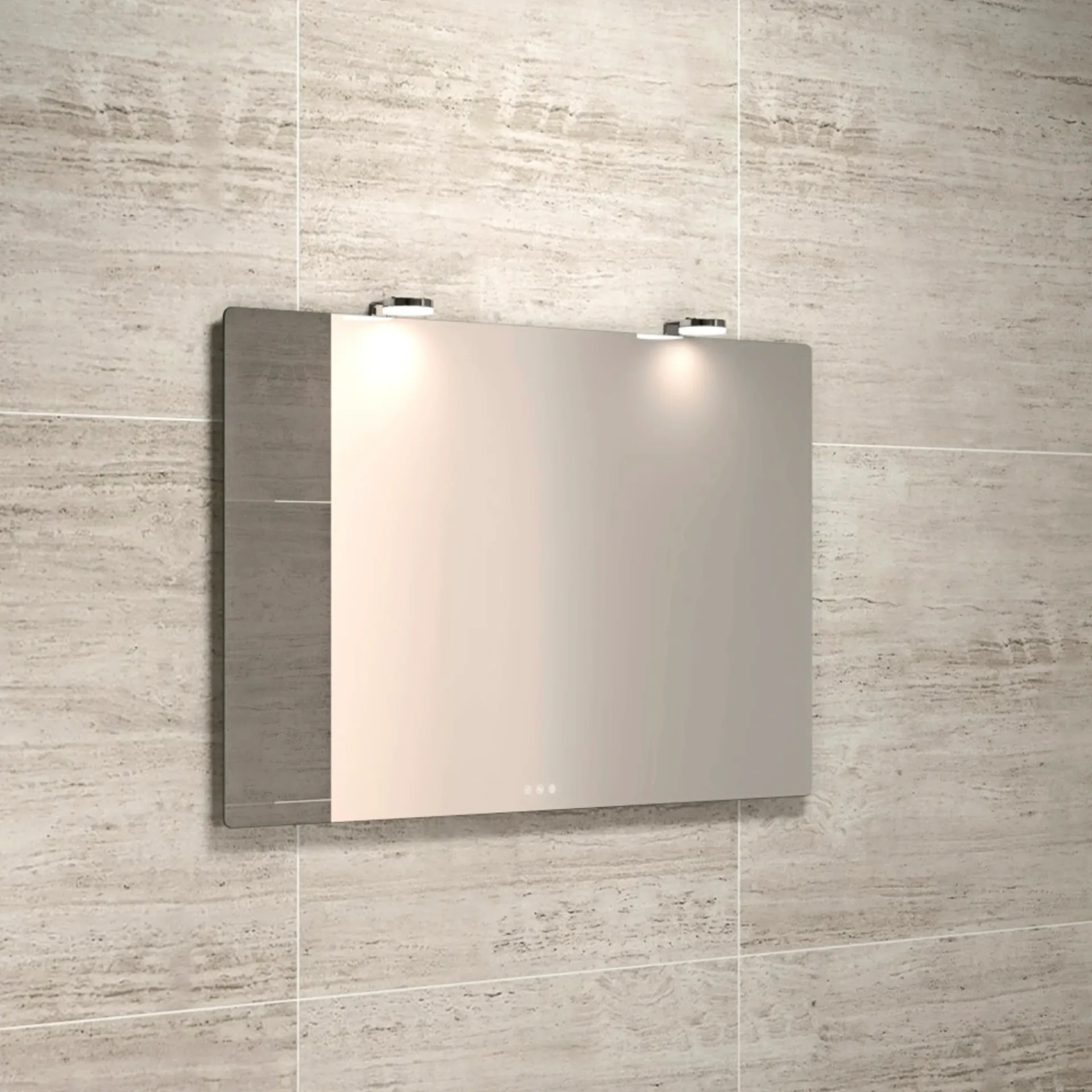 New Scanbad MULTO SPEJL M/ LYS MED LYSSTYRING 120 X 80 CM