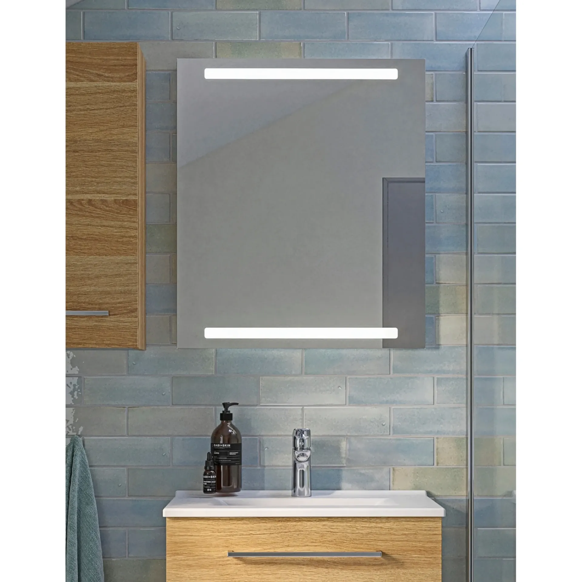 Discount Scanbad MULTO+ SPEJL UDEN LYSSTYRING 70 X 50 CM SPEJLGLAS