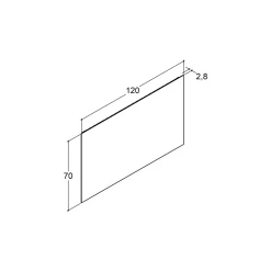 Online Scanbad MULTO SPEJL UDEN LYSSTYRING 70 X 120 CM