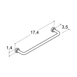 Hot Scanbad PLAY GREB POLERET MESSING 17,4 CM