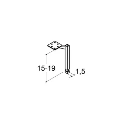 New Scanbad PLAY STØTTEBEN SORT 1,5 CM