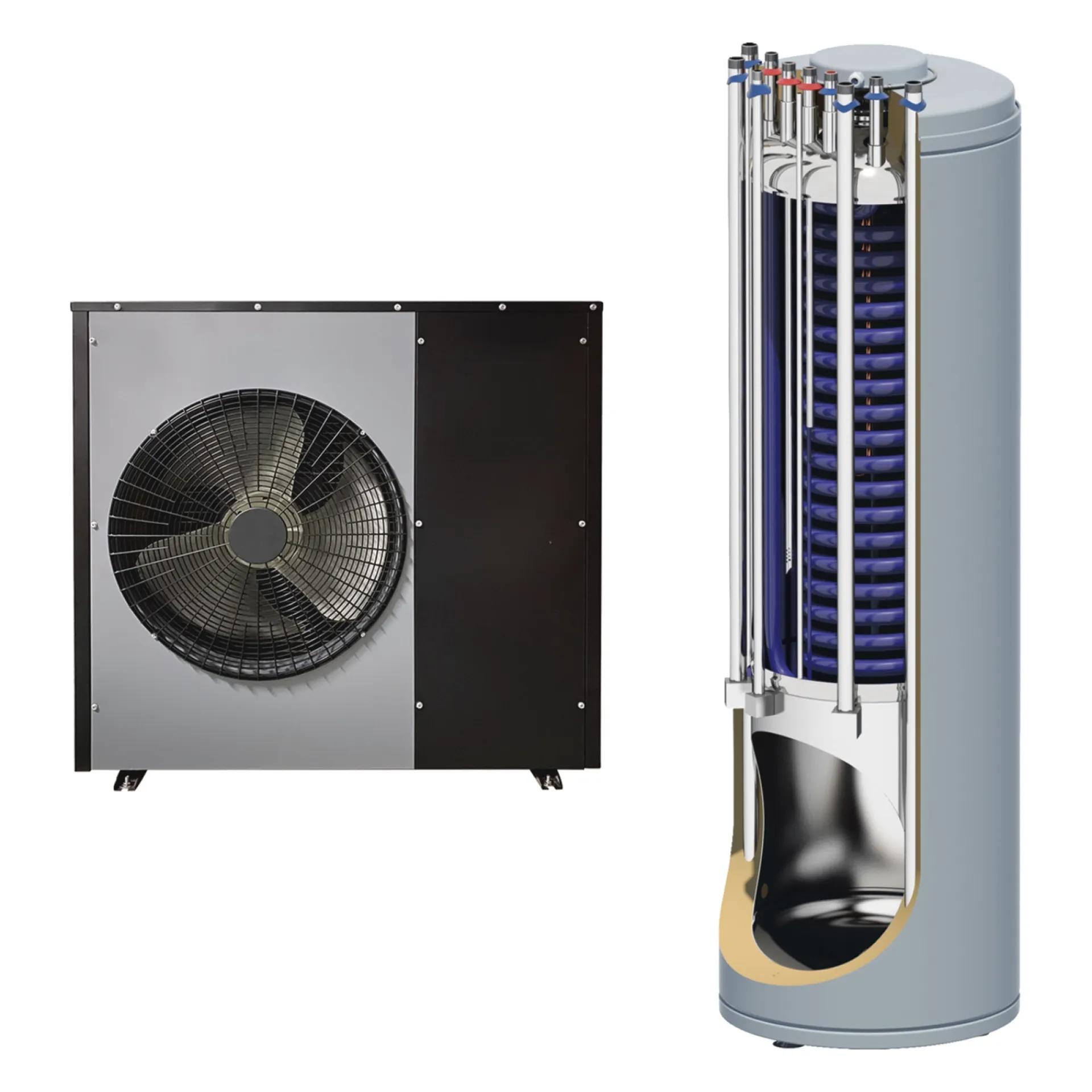 New Scantherm BLOKHUS 7KW MED COMBITANK L/V VARMEPUMPE